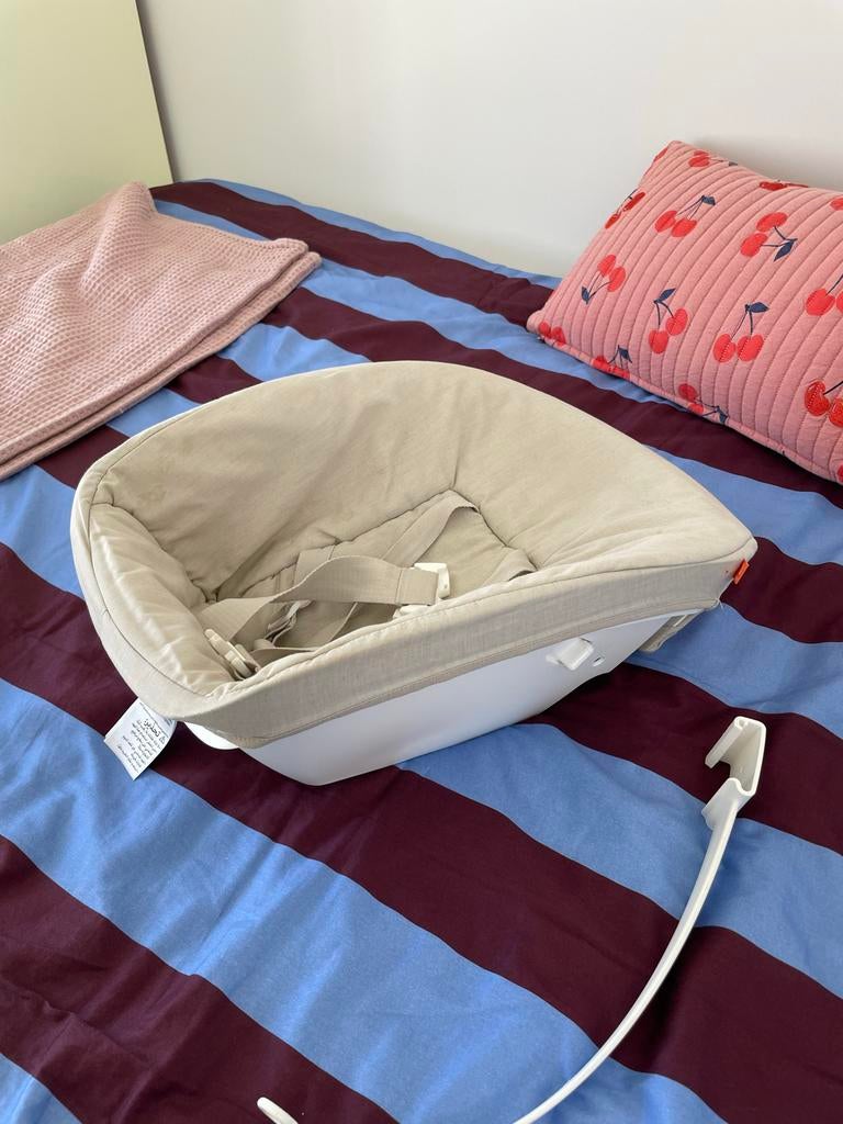 Stokke Newborn Set Tripp Trapp (zonder standen), Ophalen of Verzenden, Zo goed als nieuw, Meegroeistoel, Gordel(s)