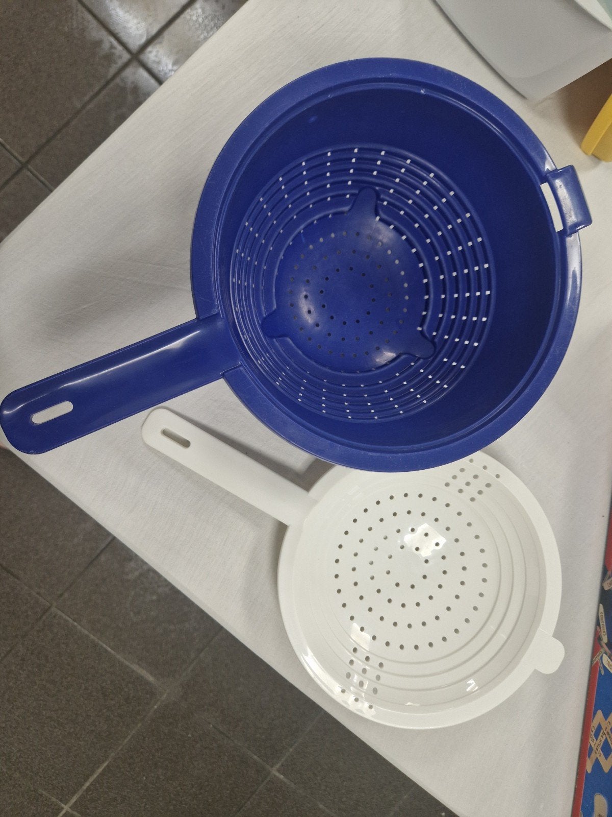 Tupperware Vergiet - Blauw en Wit, Ophalen of Verzenden, Gebruikt, Blauw, Overige typen