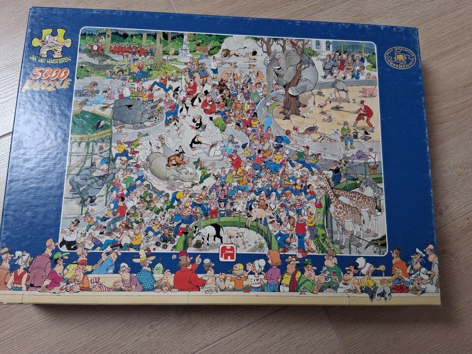 Jan van Haasteren puzzel Dierentuin Artis 5000 st  -1, Hobby en Vrije tijd, Denksport en Puzzels, Ophalen of Verzenden, Meer dan 1500 stukjes