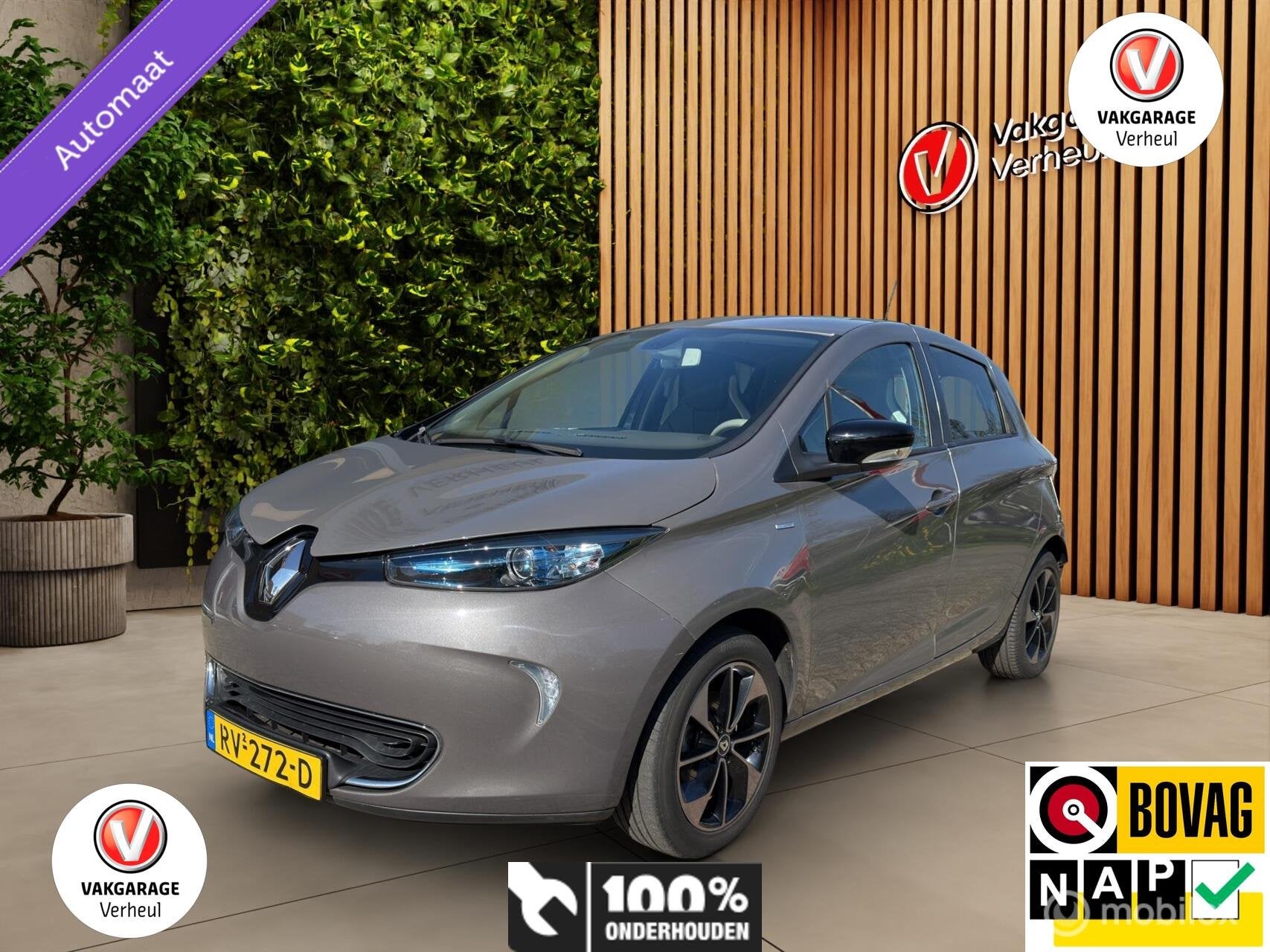 Renault Zoe R90 Intens 41 kWh (ex Accu) Boekjes Nap, Auto's, Dealer onderhouden, Gebruikt, 41 kWh, Met garantie (alle)