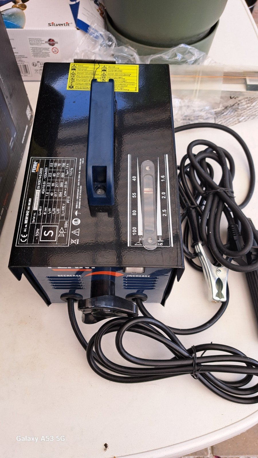Lasapparaat  FERM, Ophalen, Minder dan 150 ampère, Elektroden