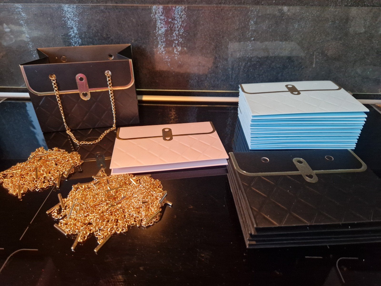 Kadotasjes met gouden hengsels, Diversen, Ophalen of Verzenden, Nieuw