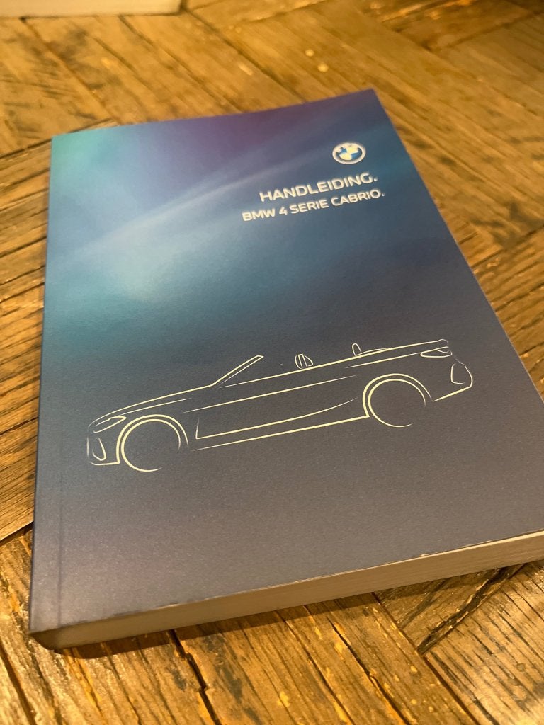 Nieuwe handleiding BMW 4 cabrio G23 in het Nederlands