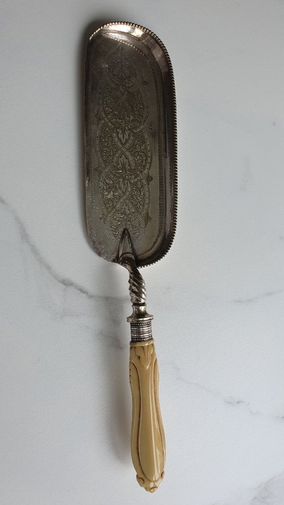 Antieke kruimelschuiflepel kruimelbak, Ophalen of Verzenden
