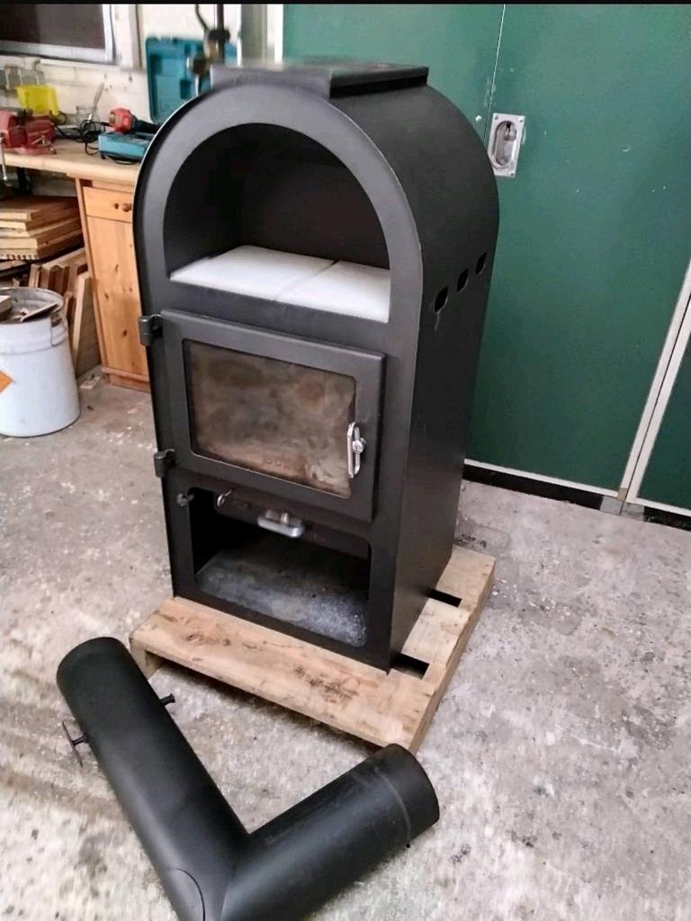 Houtkachel + Kachelpijp Topstaat !, Ophalen of Verzenden, Vrijstaande haard, Houthaard