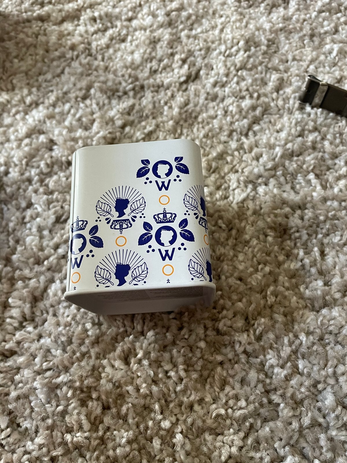 Wilhelmina Pepermunt Blikje - Vintage Design, Ophalen of Verzenden, Gebruikt, Overige, Overige merken