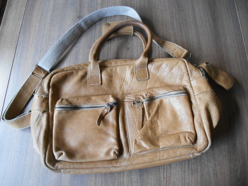 Cowboysbag 1030 ook te gebruiken als schooltas, Overige merken, Gebruikt, Bruin, Ophalen of Verzenden