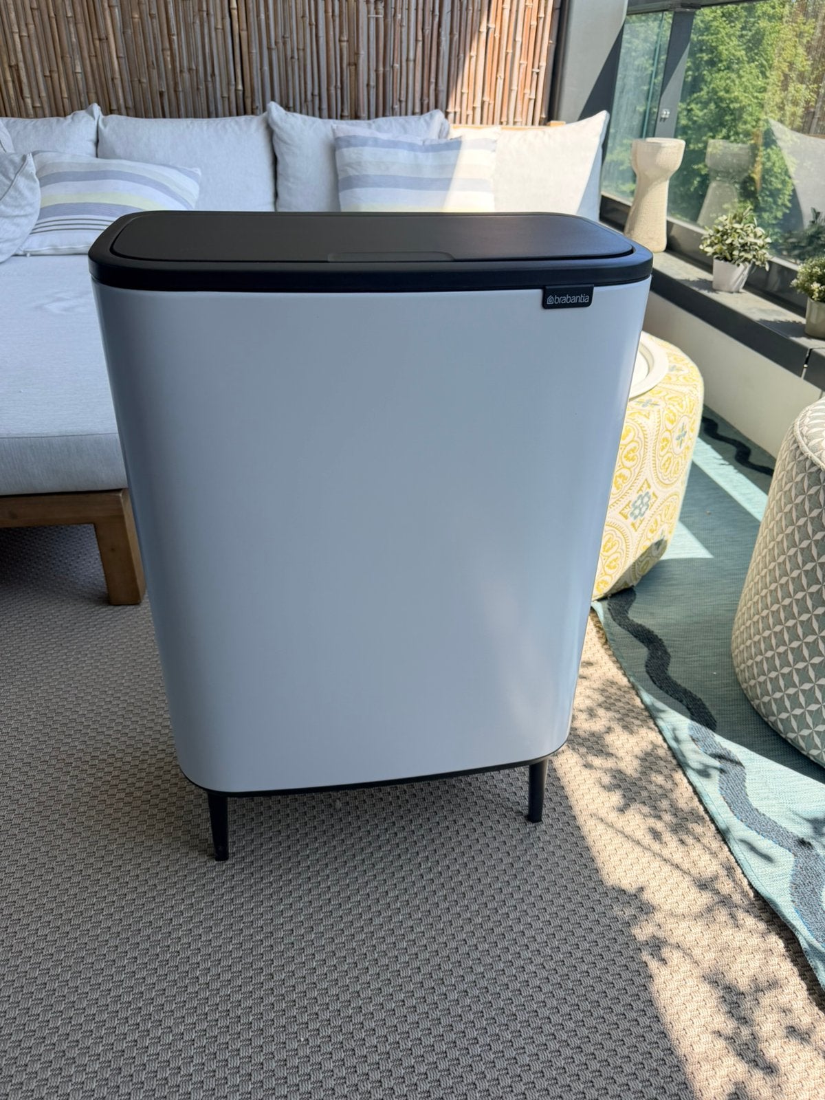 Brabantia prullenbak - BO TOUCH BIN HI, 40 liter of meer, Ophalen, Zo goed als nieuw, Rvs