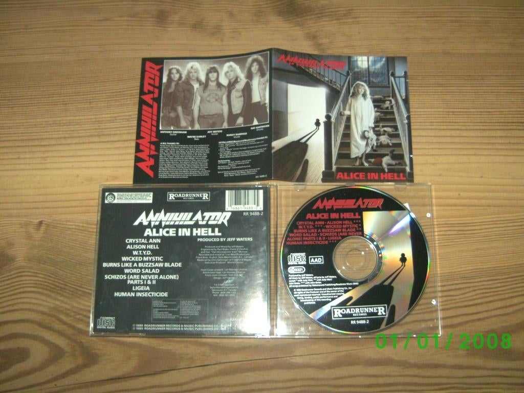 annihilator-alice in hell, Ophalen of Verzenden, Gebruikt