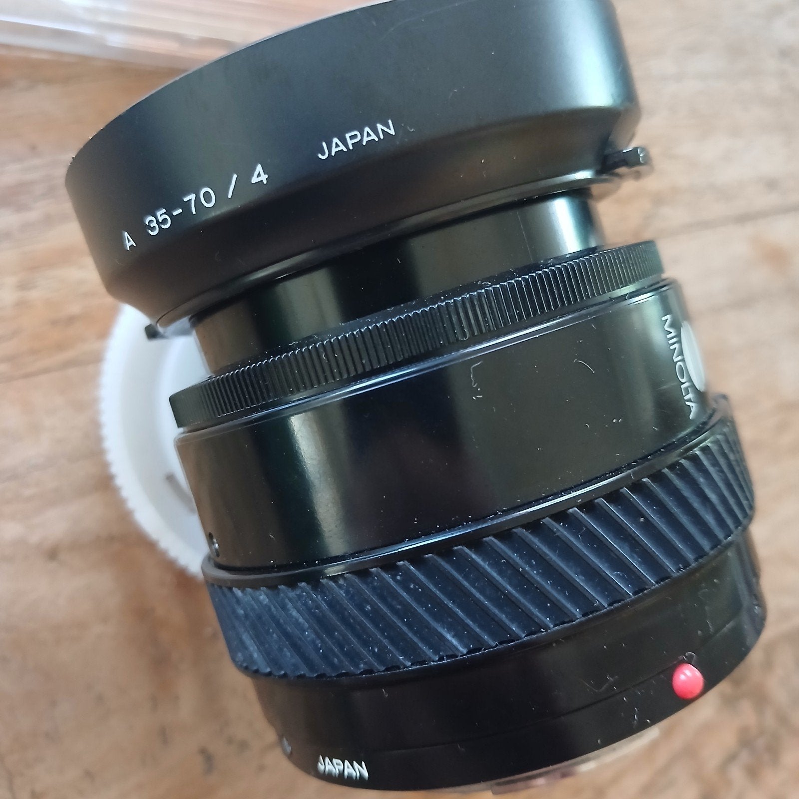 Minolta A 35-70/4 lens - Vintage zoomlens, Audio, Tv en Foto, Fotografie | Lenzen en Objectieven, Gebruikt, Ophalen of Verzenden