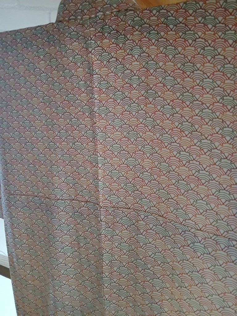 Traditionele Japanse Kimono colourful ougi, Ophalen of Verzenden