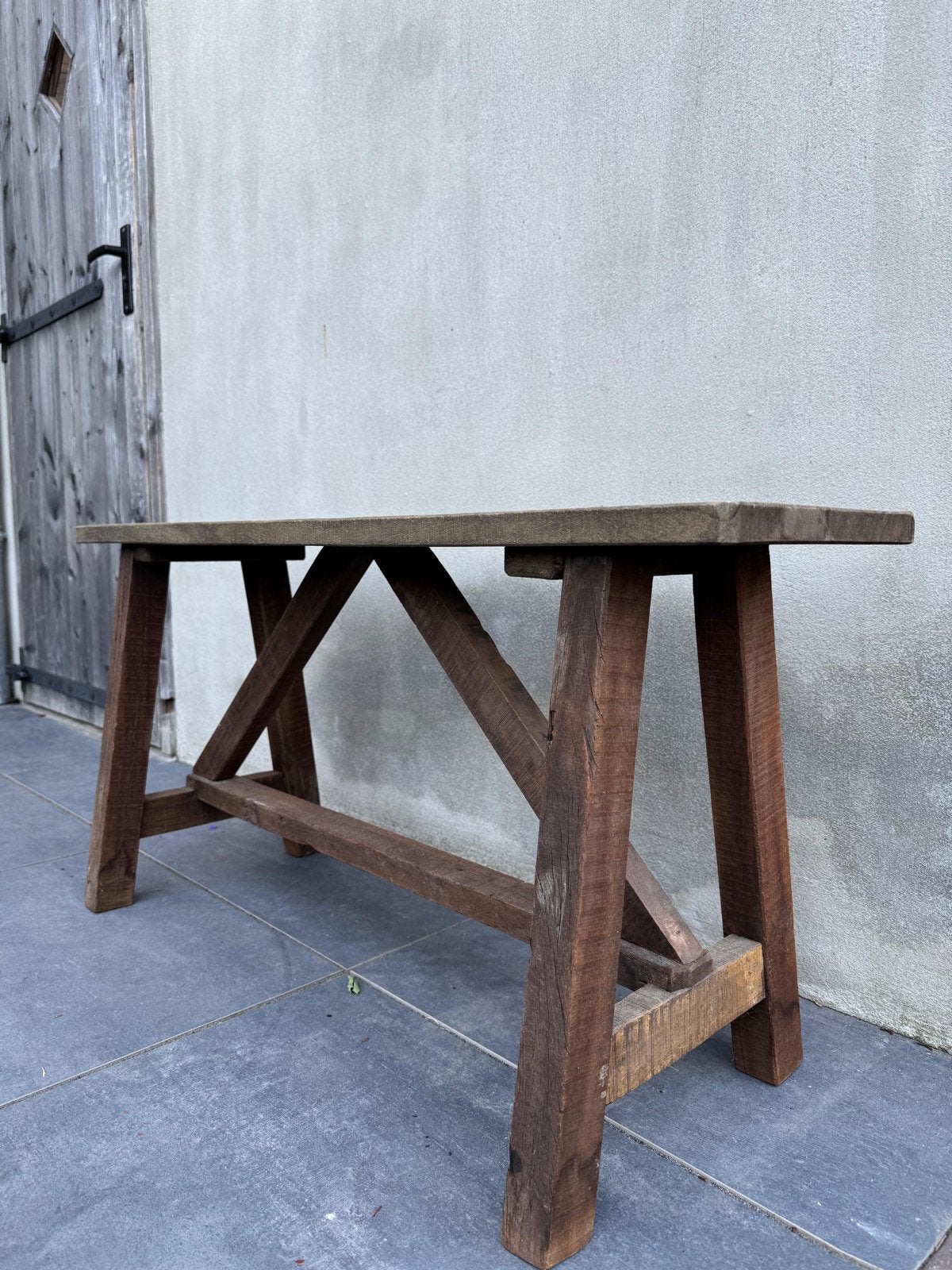 Hoffz houten bankje., Ophalen