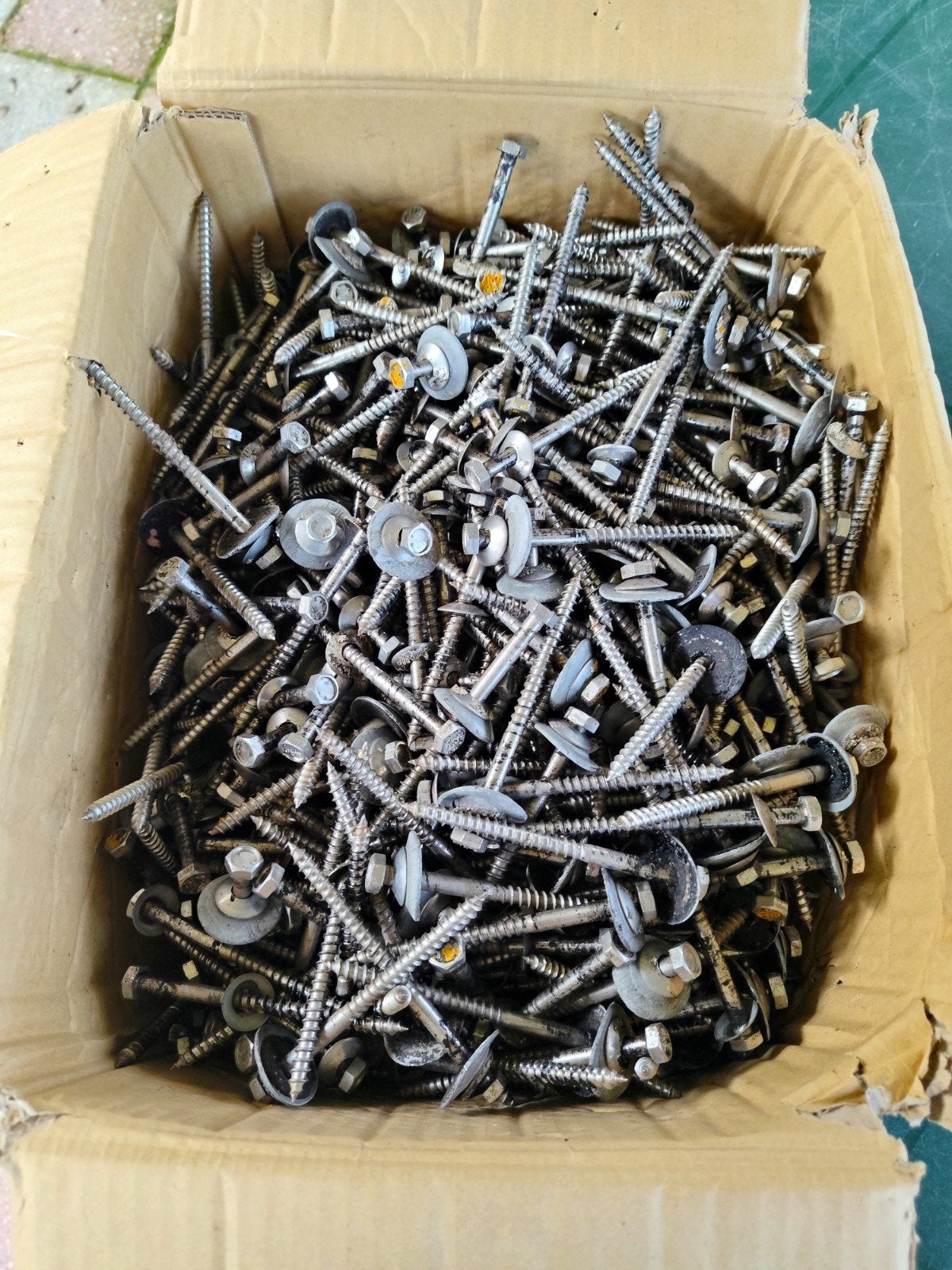 RVS houtdraai bouten., Ophalen, 100 tot 250 mm, Gebruikt, Rvs