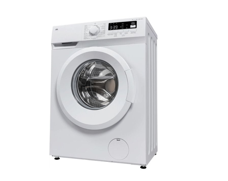 OK. WM7126A - Wasmachine Voorlader - 7 kg - 1400 rpm - 76 dB, Witgoed en Apparatuur, Nieuw, Ophalen of Verzenden, Voorlader, Energieklasse A of zuiniger