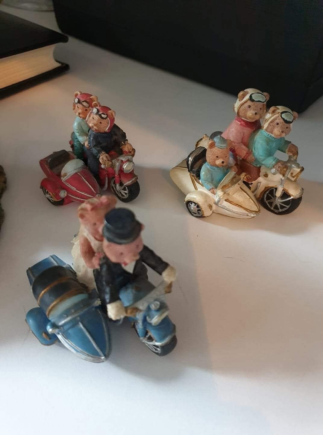 ouderwetse beeldjes van motorrijders, Motoren, Ophalen of Verzenden