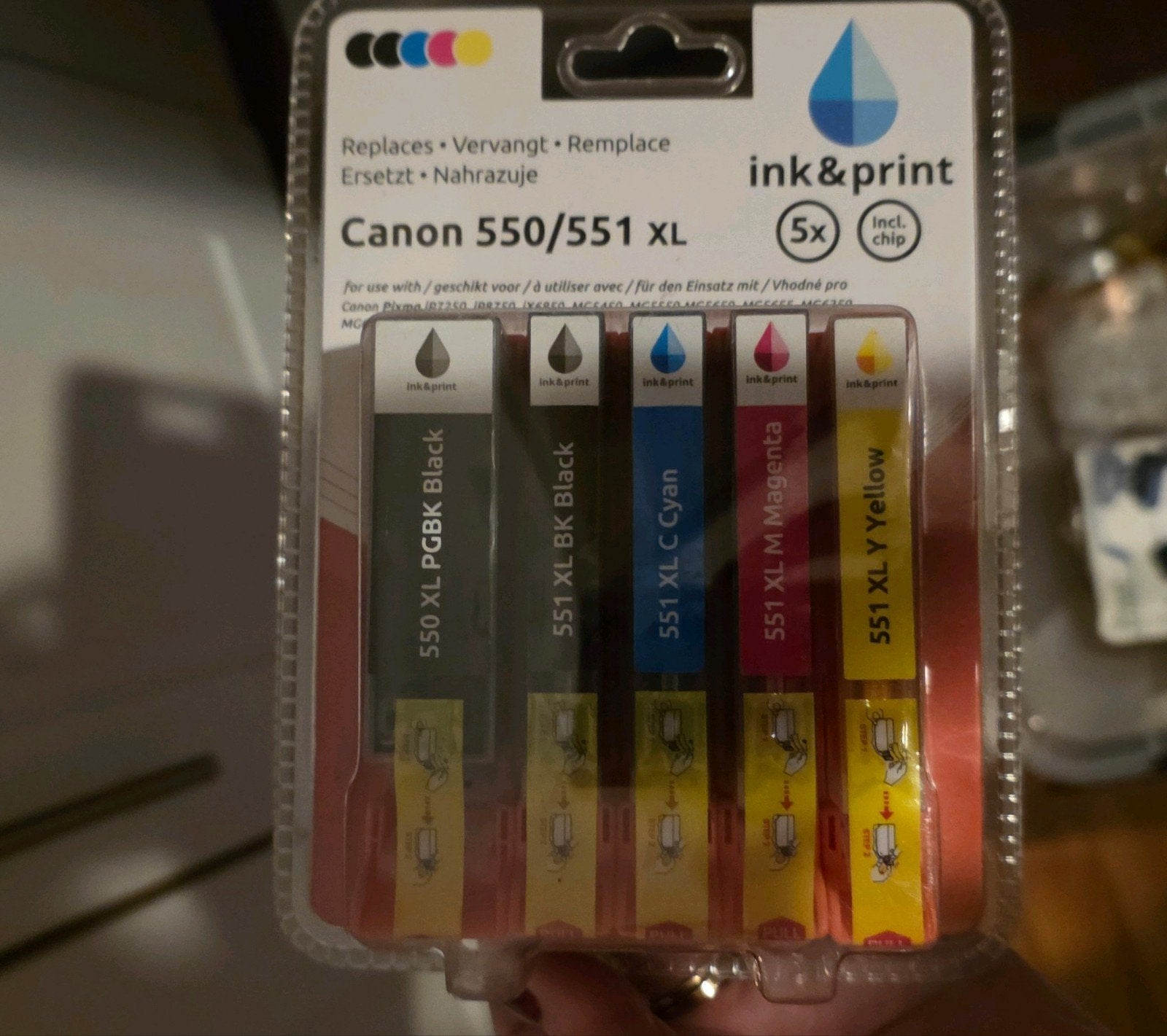 Nieuwe Canon 550/551 XL cartridge set (5 stuks), Ophalen of Verzenden, Nieuw