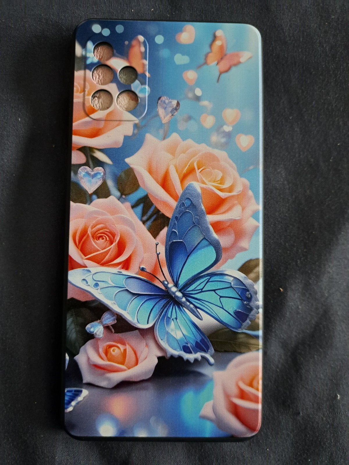 Nieuw hoesje voor Samsung A51 met vlinder- en rozenprint, Ophalen of Verzenden, Nieuw, Overige modellen, Hoesje of Tasje