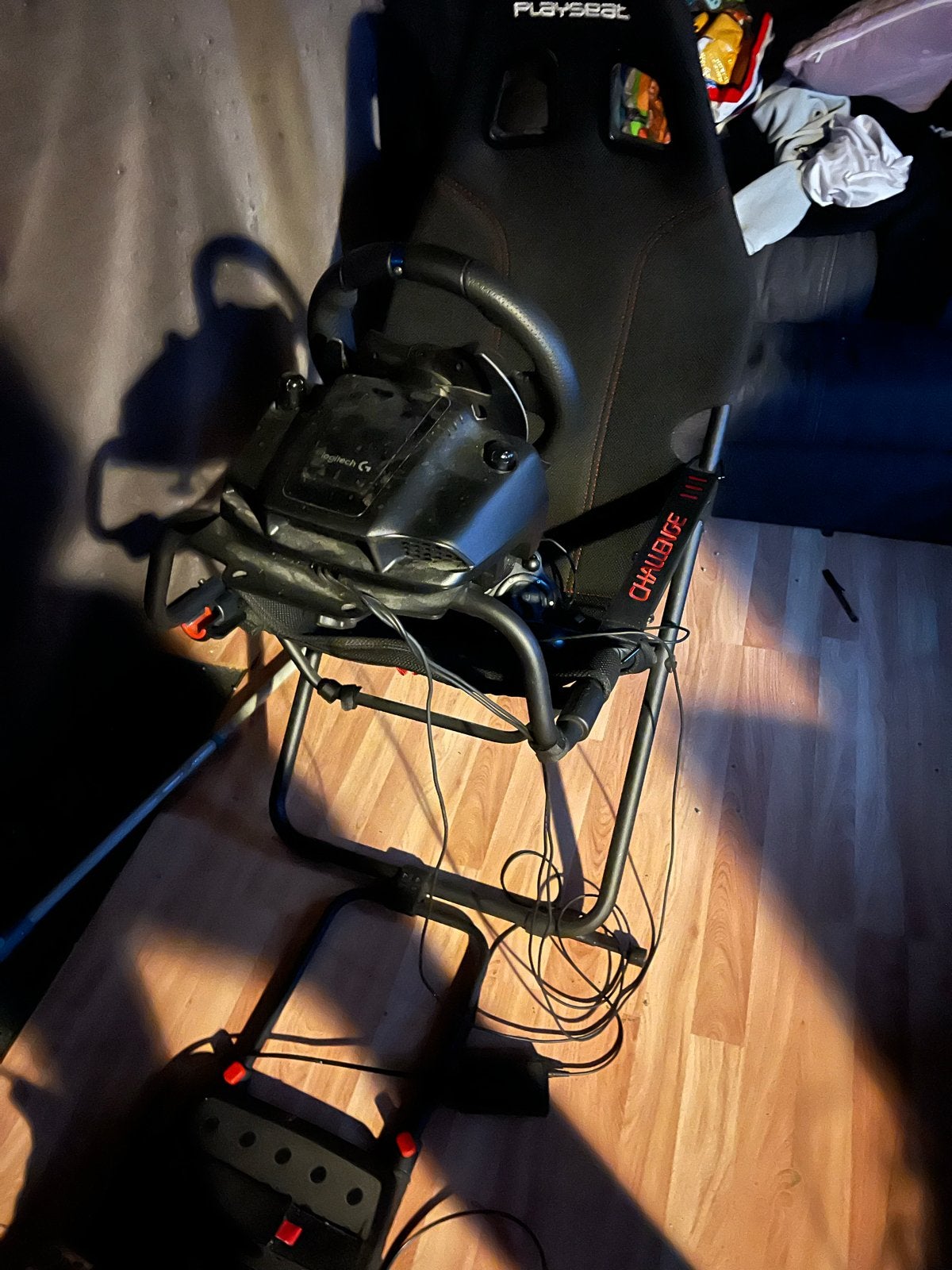 Logitech G29 racestuur met Playseat Challenge en Shifter, Spelcomputers en Games, Ophalen, Gebruikt