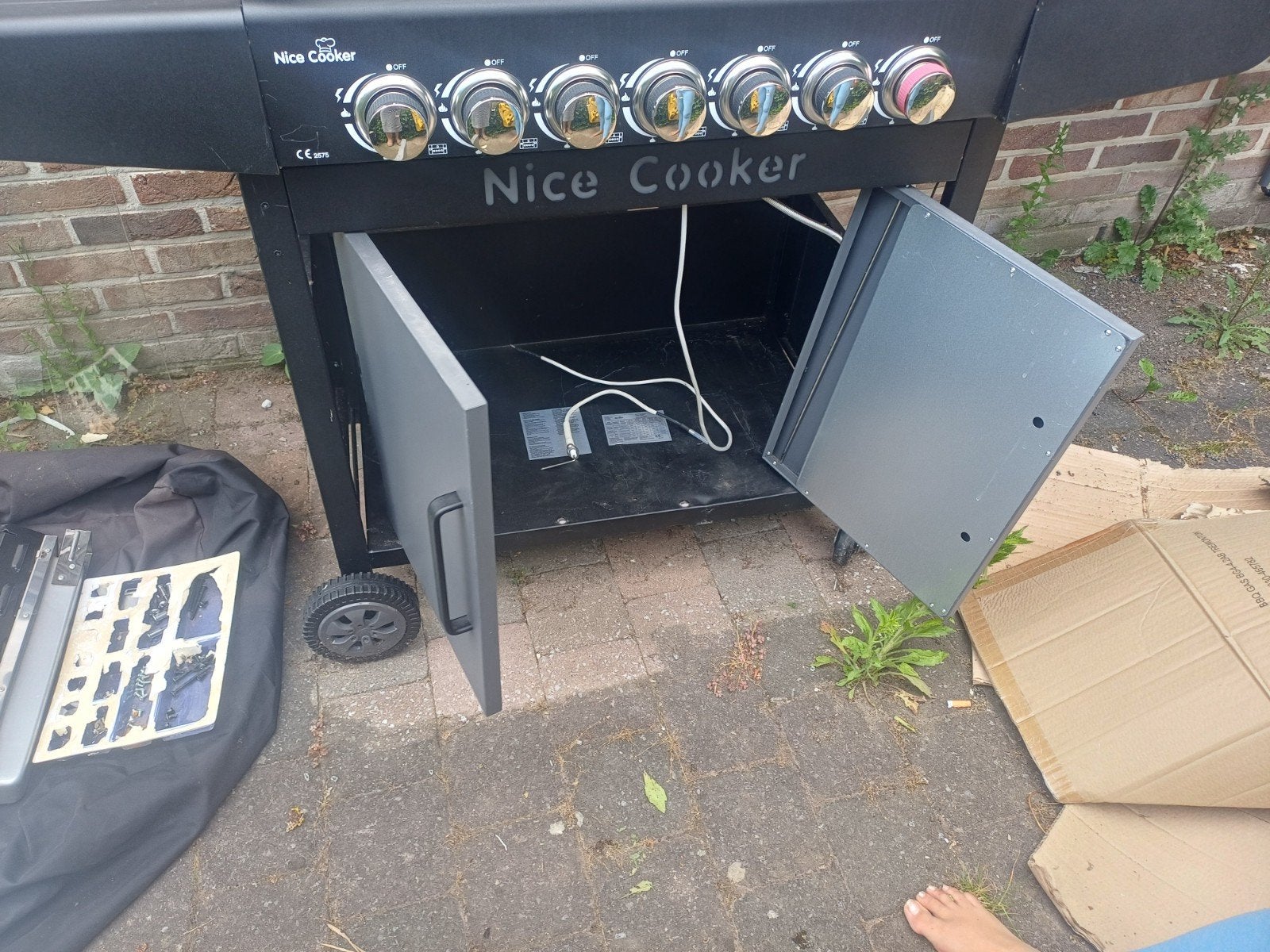 Nieuw nice Cooker Gasbarbecue met zijbrander en hoes, Ophalen, Nieuw, Nice Cooker