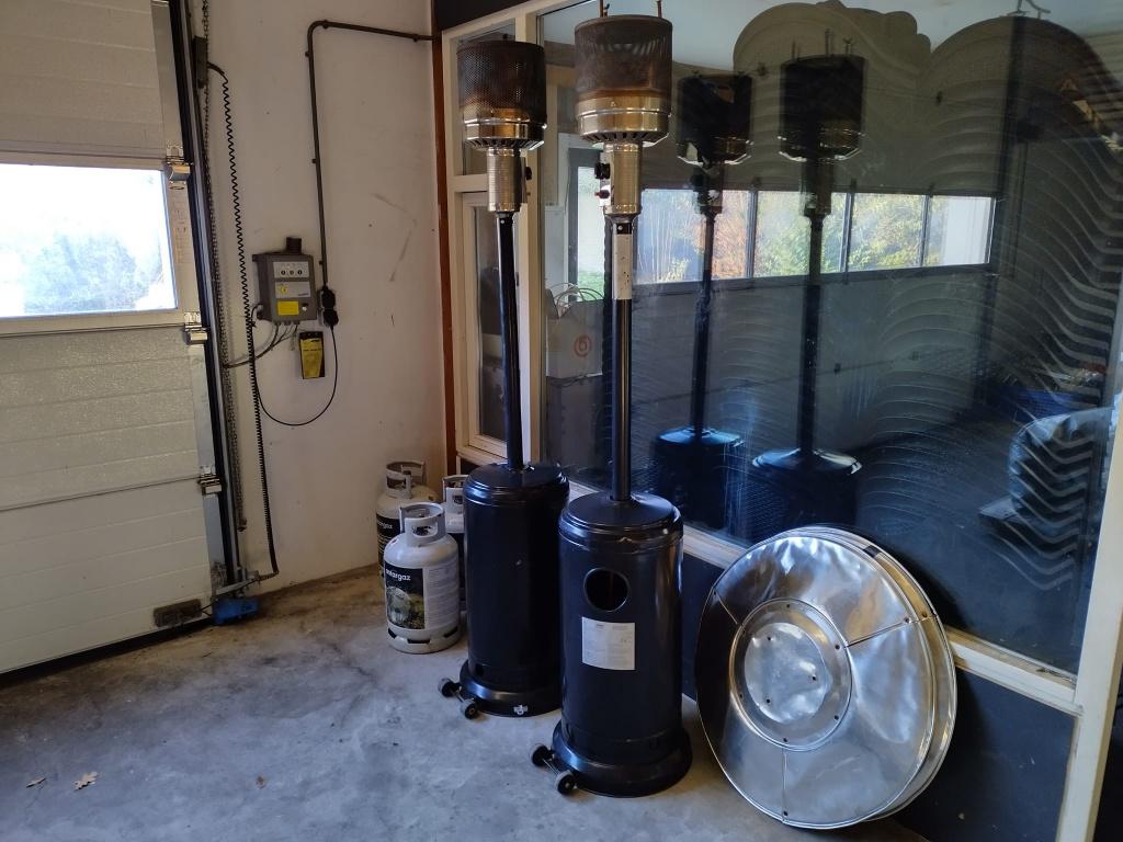 Heater te huur hoog model op gas, Tuin en Terras, Terrasverwarmers, Ophalen, Gebruikt