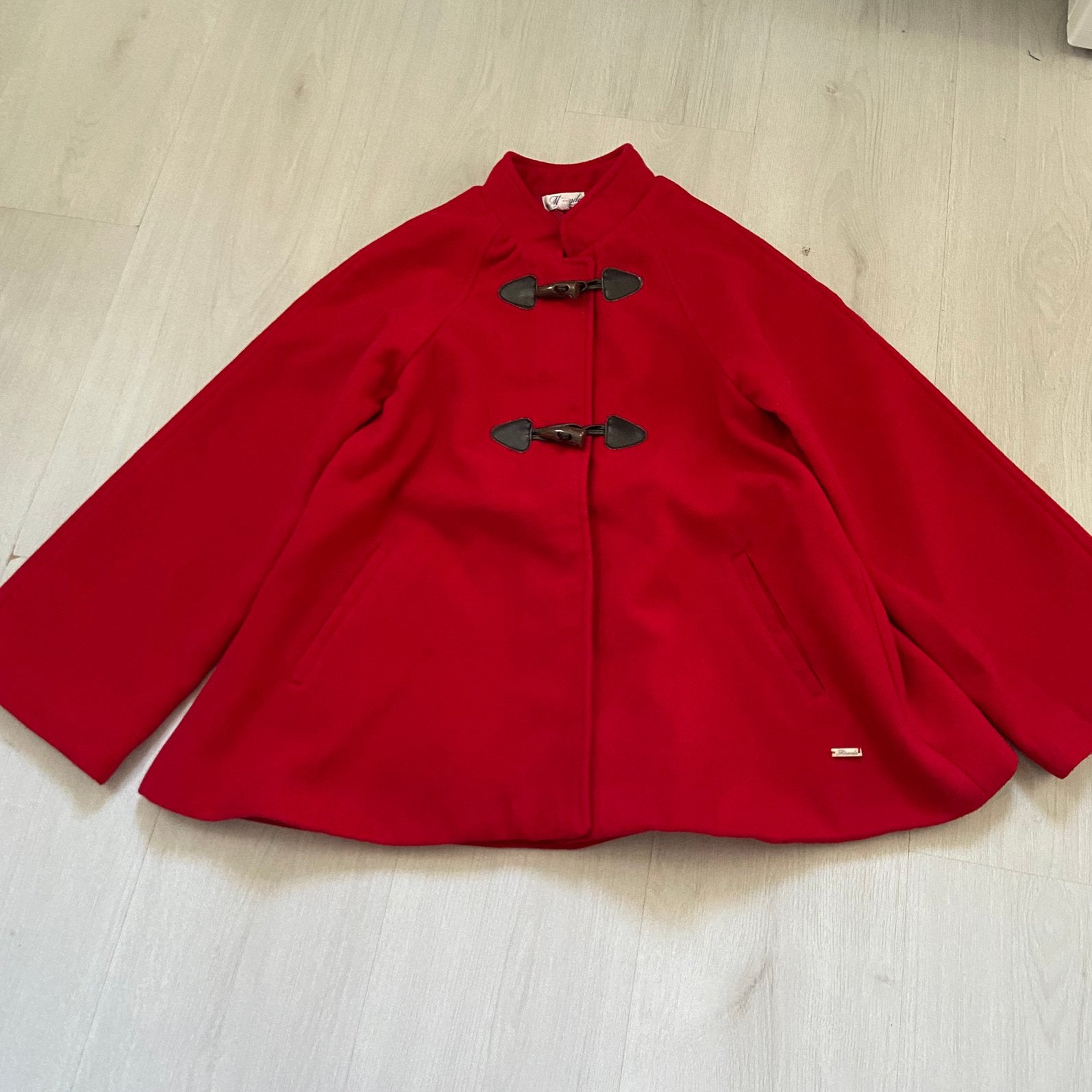 rode houtje touwtje MIRANDA cape model jas mt 152, Verzenden, Gebruikt, Meisje, Jas