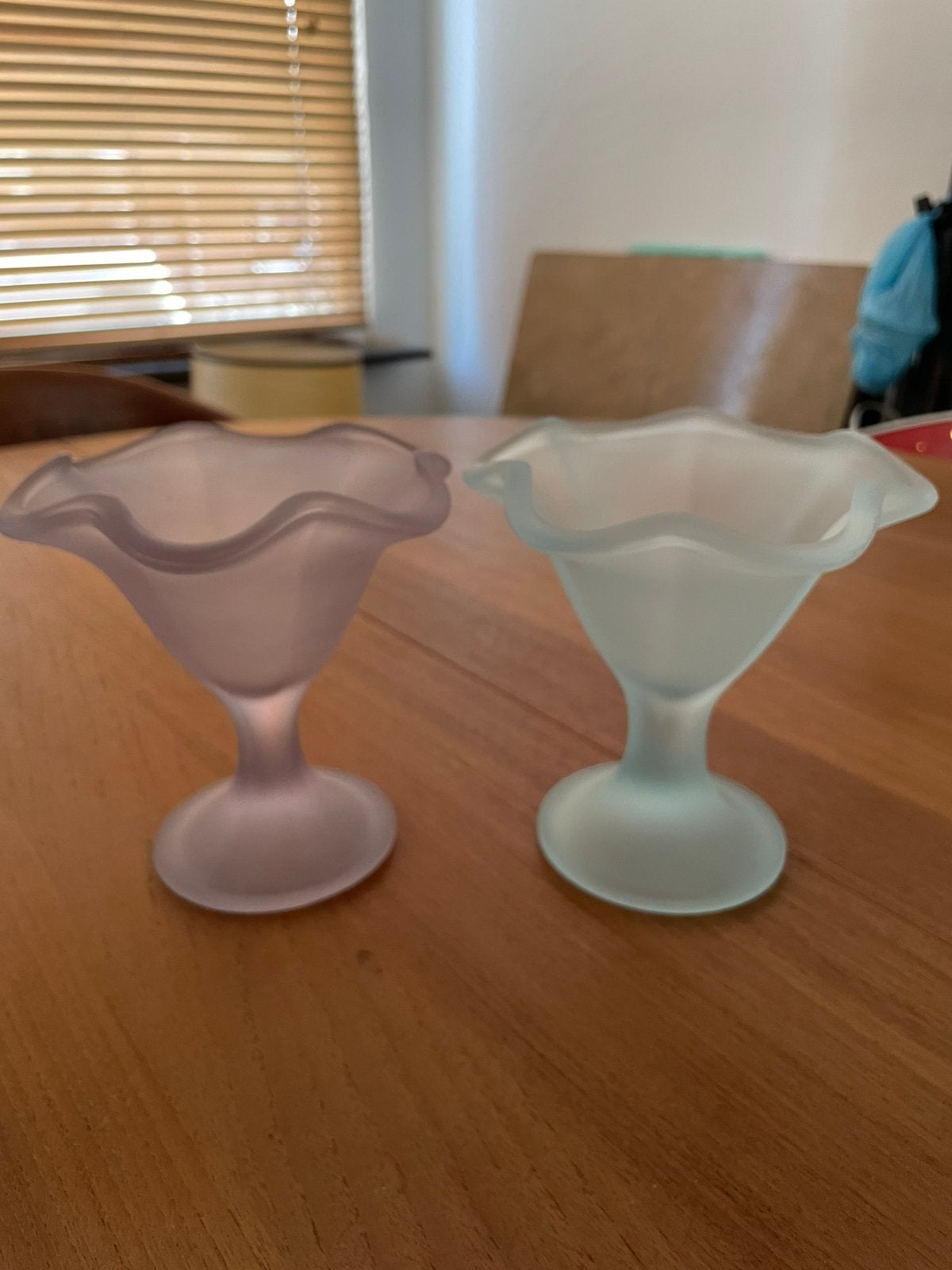 Vintage Fidenza Vetraria Italy glazen/ijscoupes, Ophalen of Verzenden, Zo goed als nieuw, Overige typen