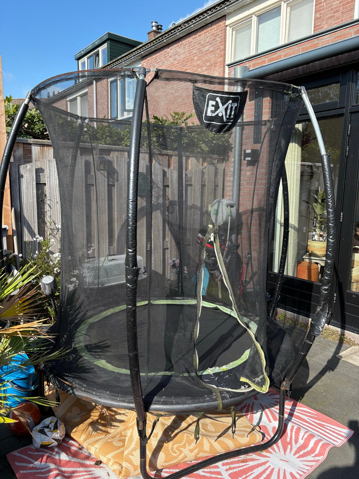 Trampoline met net - 150cm, Ophalen, Gebruikt