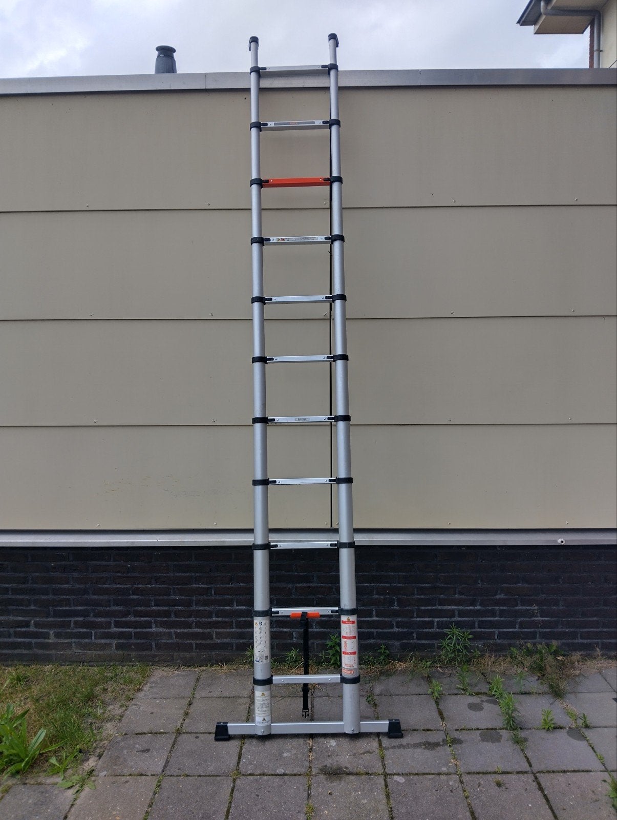 Telescoopladder, telescooptrap, telescopische ladder, Ophalen, Gebruikt, Ladder, Opvouwbaar of Inschuifbaar