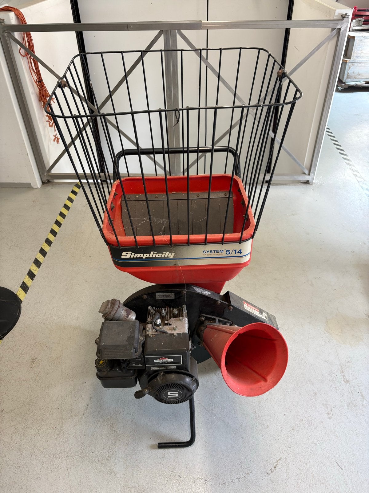 Simplicity SYSTEM 5/14 Benzine Hakselaar Bladblazer, Tuin en Terras, Hakselaars, Ophalen, Gebruikt, Benzine, Met opvangbak