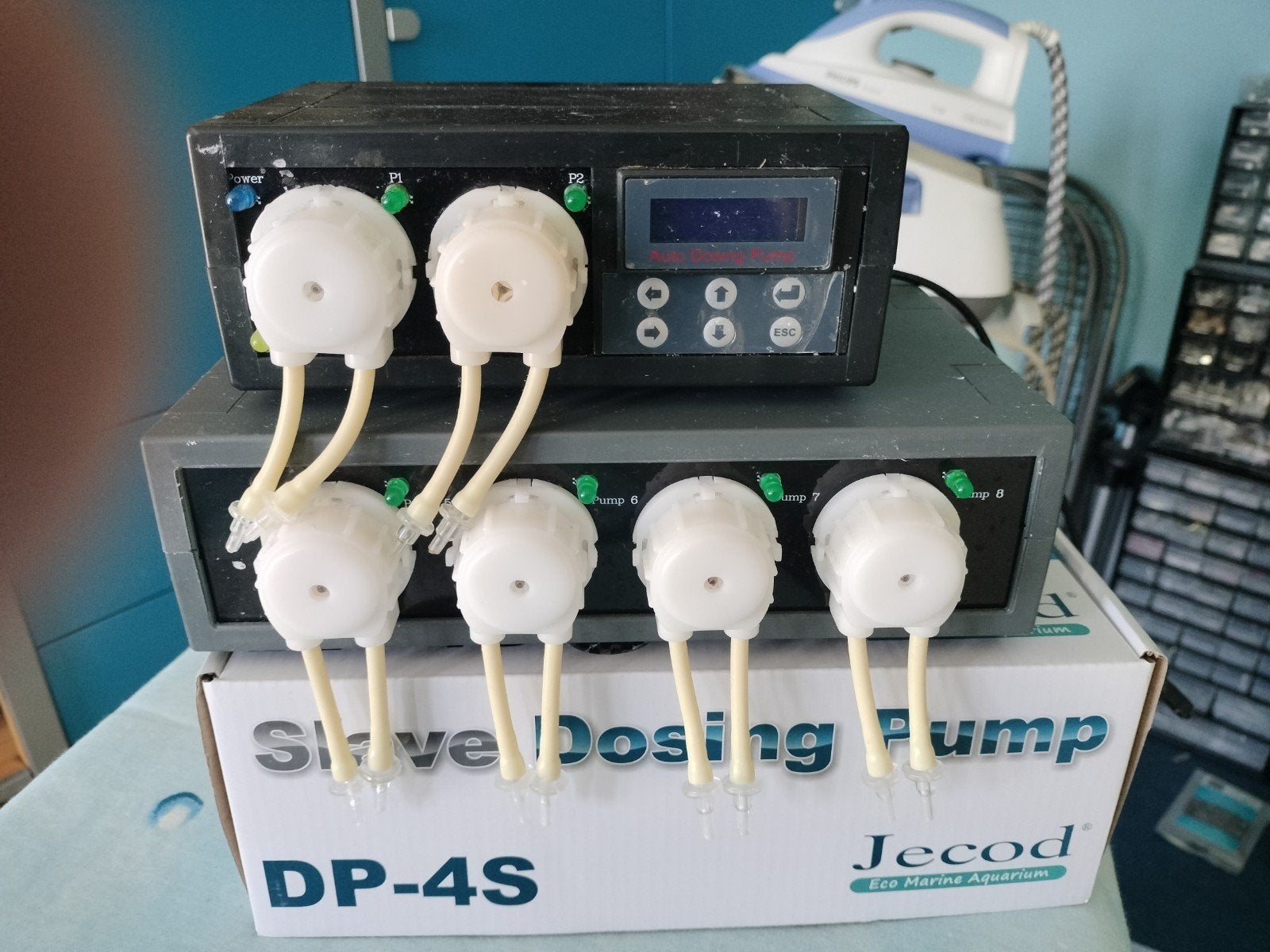 Jecod dosing pomp doseerpomp DP-2 en slave DP-4S, Ophalen of Verzenden, Gebruikt, Overige typen, Overige merken