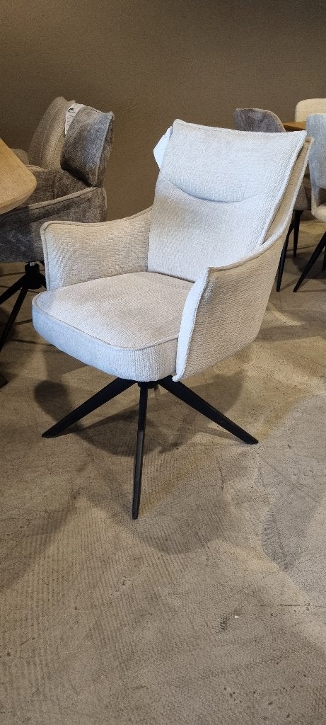LOODSVERKOOP EETKAMERSTOEL SAVONA VAN €189 NU €129 VOORRAAD, Huis en Inrichting, Wit, Nieuw, Ophalen of Verzenden, Metaal