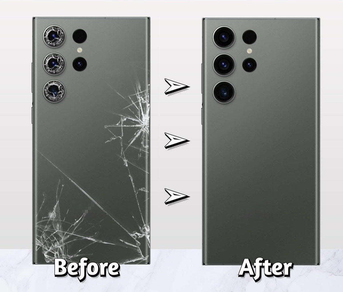 Achterglas reparatie samsung s23 ultra en samsung s22 ultra, Ophalen, Nieuw, Samsung