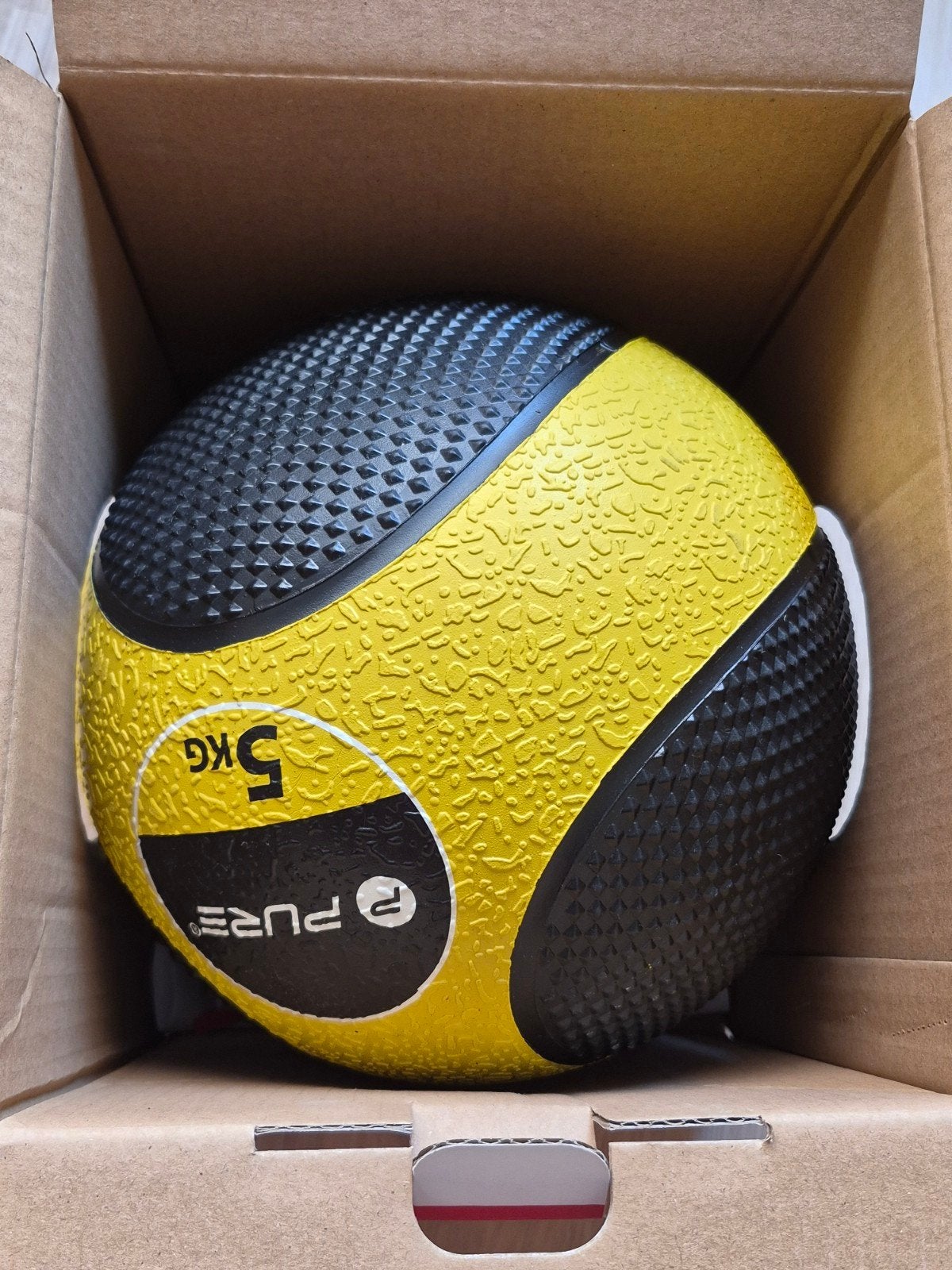 Pure 2 improve Medicine Ball 5kg - Nieuw in doos, Ophalen, Nieuw, Benen, Medicijnbal