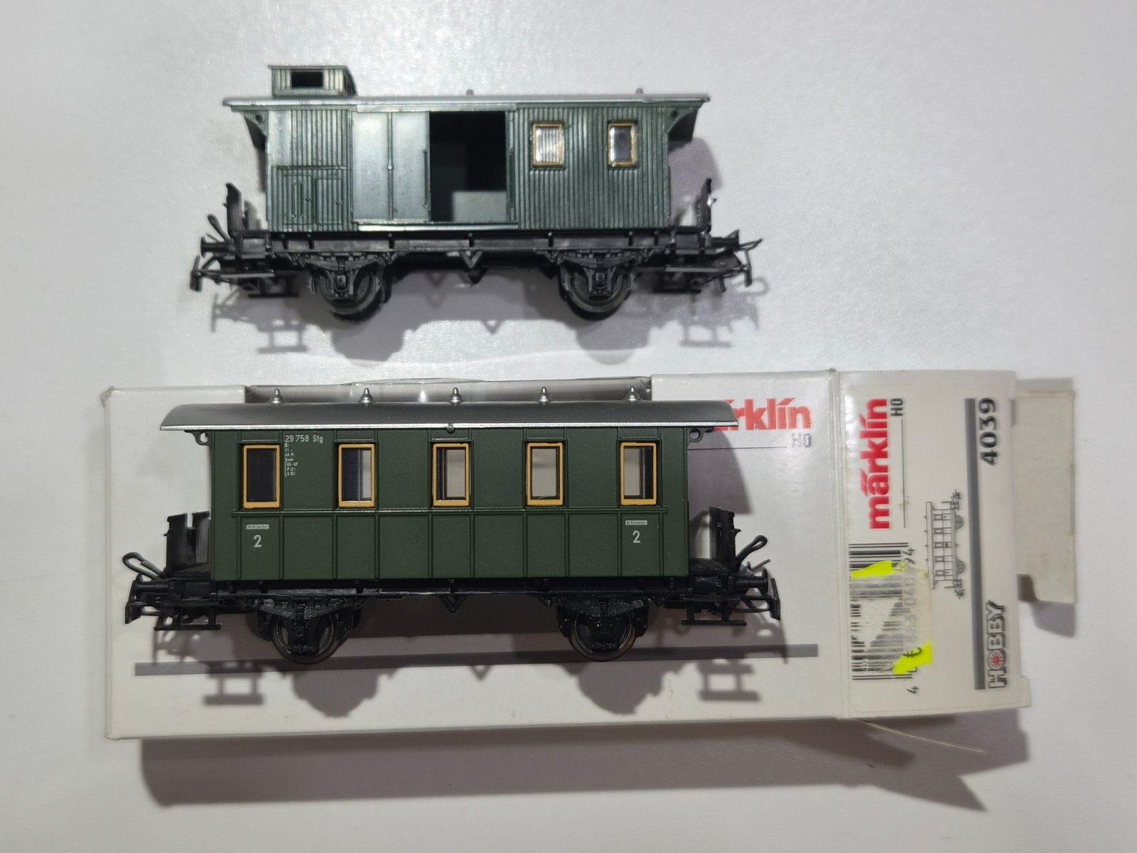marklin wagons 4038 en 4039, Ophalen of Verzenden, Wisselstroom, Wagon, Märklin