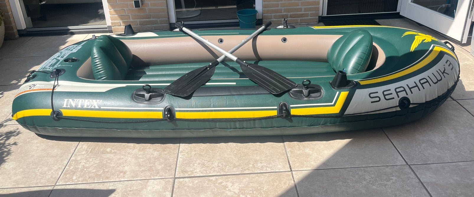 Intex Seahawk 3 Boot Set – Inclusief peddels – Goede staat, Ophalen, Zo goed als nieuw