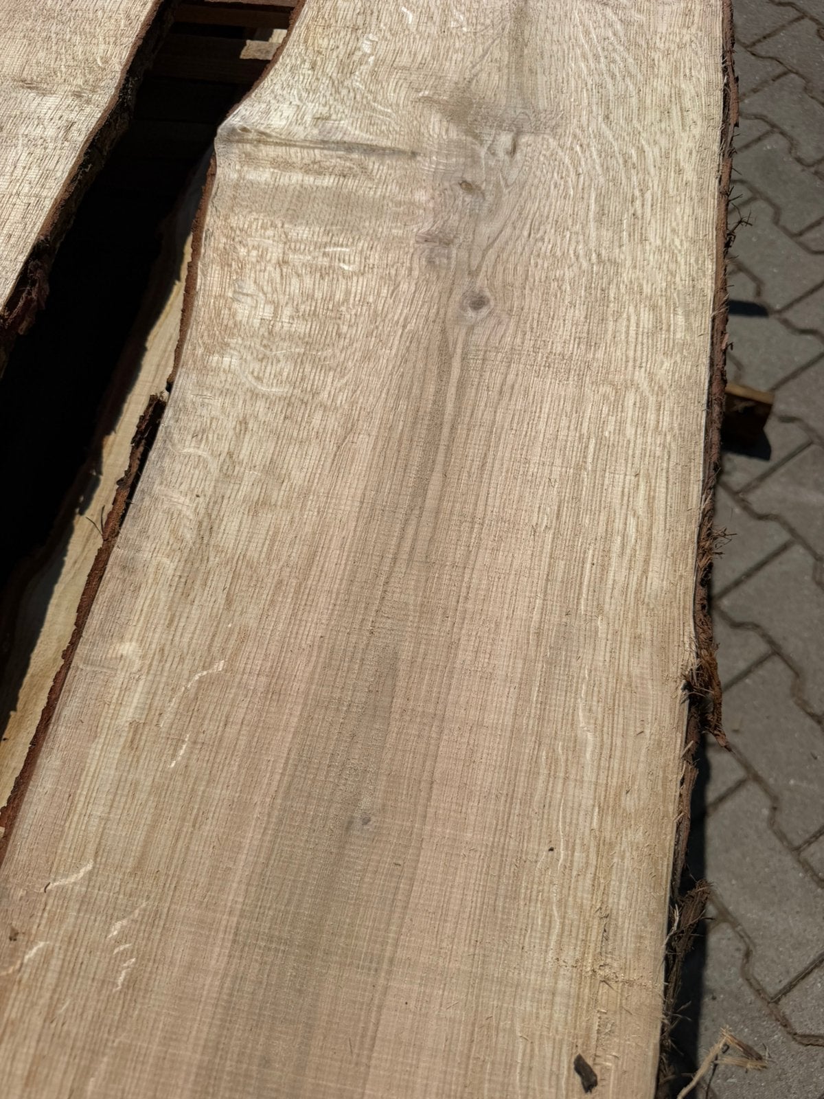 30 x eiken Schaaldelen 420x20-40x2,5 cm, Ophalen of Verzenden, Zo goed als nieuw, 250 cm of meer, Planken