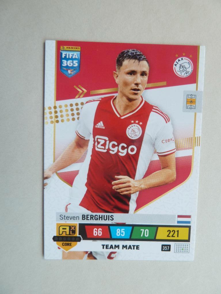 Panini Fifa 365 card  Steven.Berghuis. Ajax, Verzamelen, Ophalen of Verzenden, Zo goed als nieuw, Ajax, Overige typen