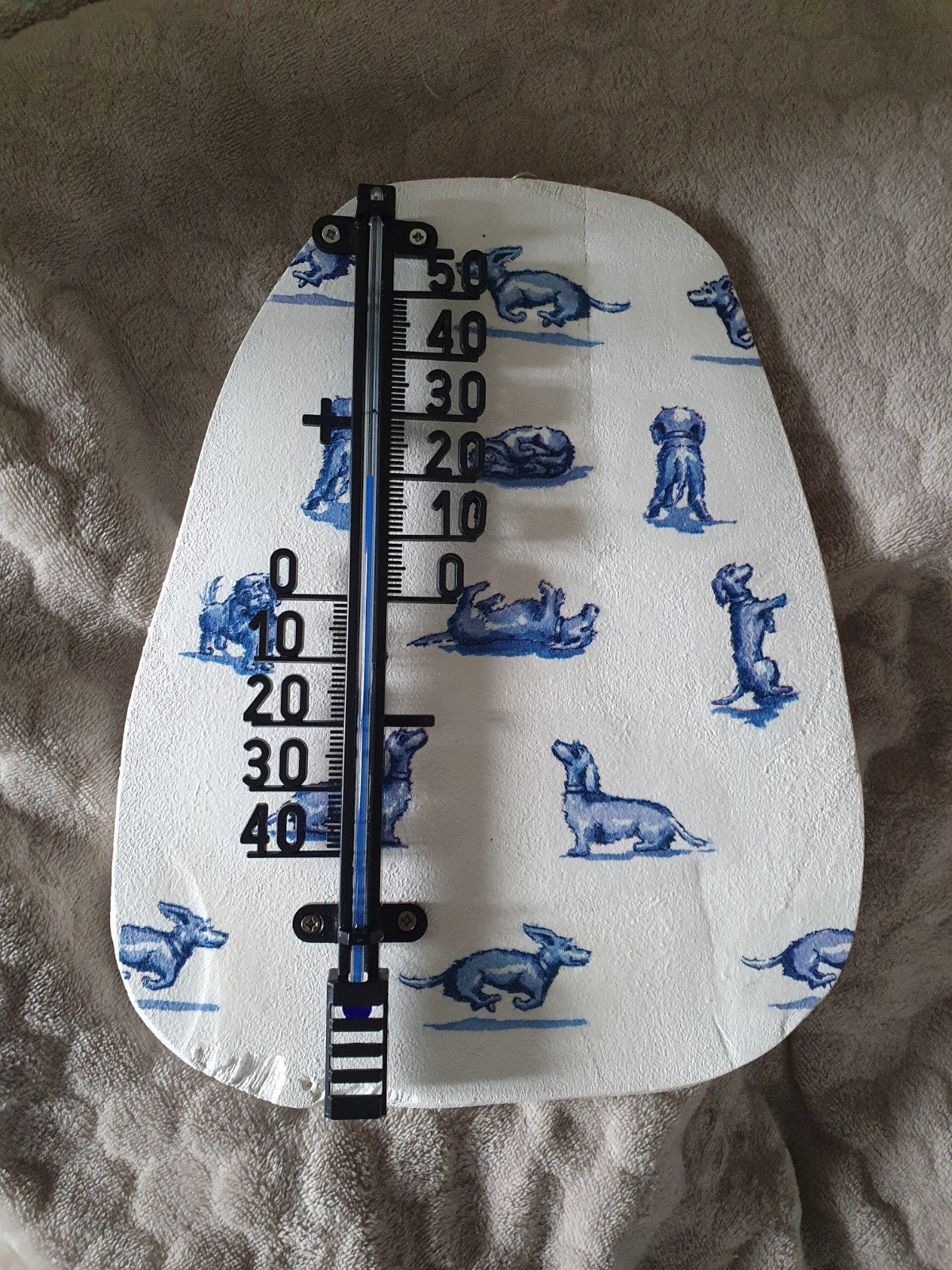 Leuke buitenthermometer met teckel print, Huis en Inrichting, Ophalen of Verzenden, Nieuw, Buitenthermometer