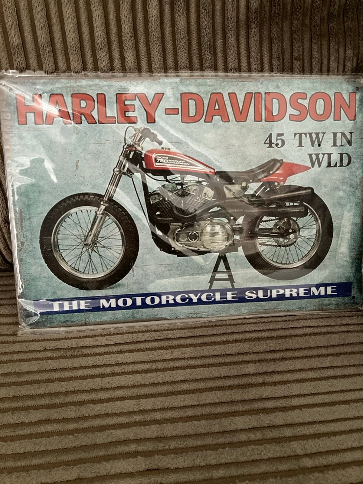 Harley-Davidson Metalen Plaat - The Motorcycle Supreme, Ophalen of Verzenden, Nieuw, Motoren