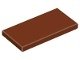 Lego Castle Stenen 5x 2x4 Plaat Tile Rood Bruin 87079 (NIEUW, Lego, Nieuw, Ophalen of Verzenden, Losse stenen