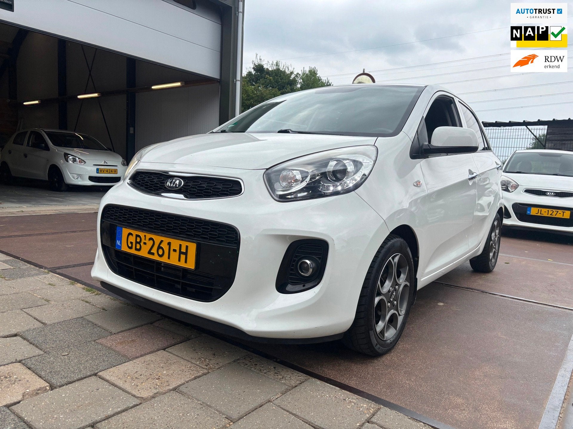 Kia Picanto 1.0 CVVT First Edition 95dkm NAP, Auto's, Kia, Voorwielaandrijving, Euro 5, Gebruikt, Wit
