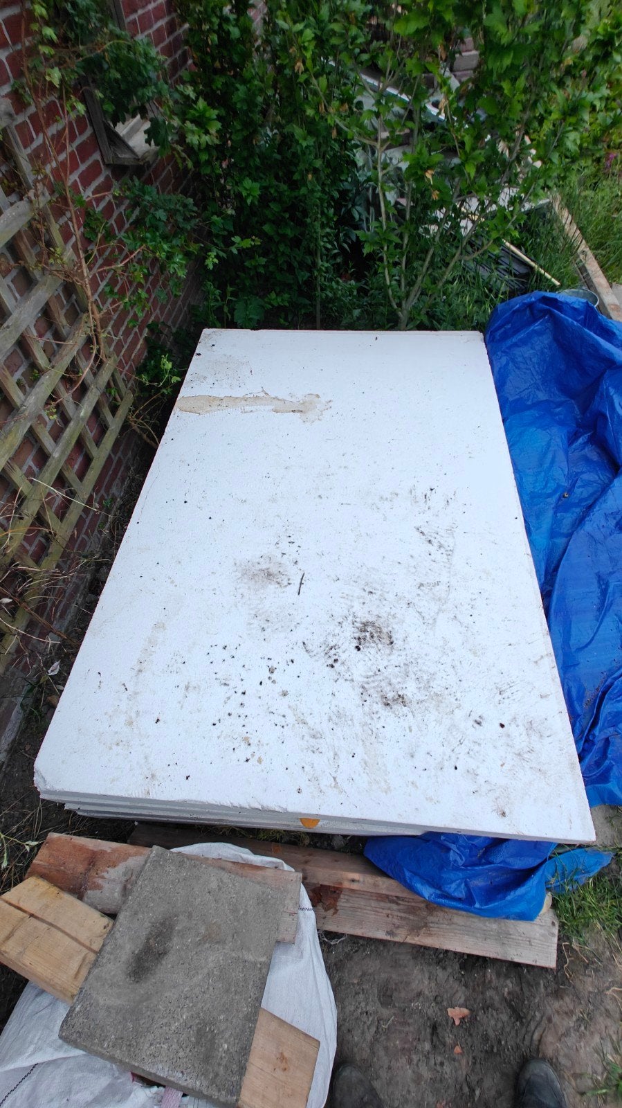 Tempex isolatieplaten 120x182cm 4 stuks, 10cm dikte, Ophalen, Dakisolatie, Gebruikt, Minder dan 5 m²