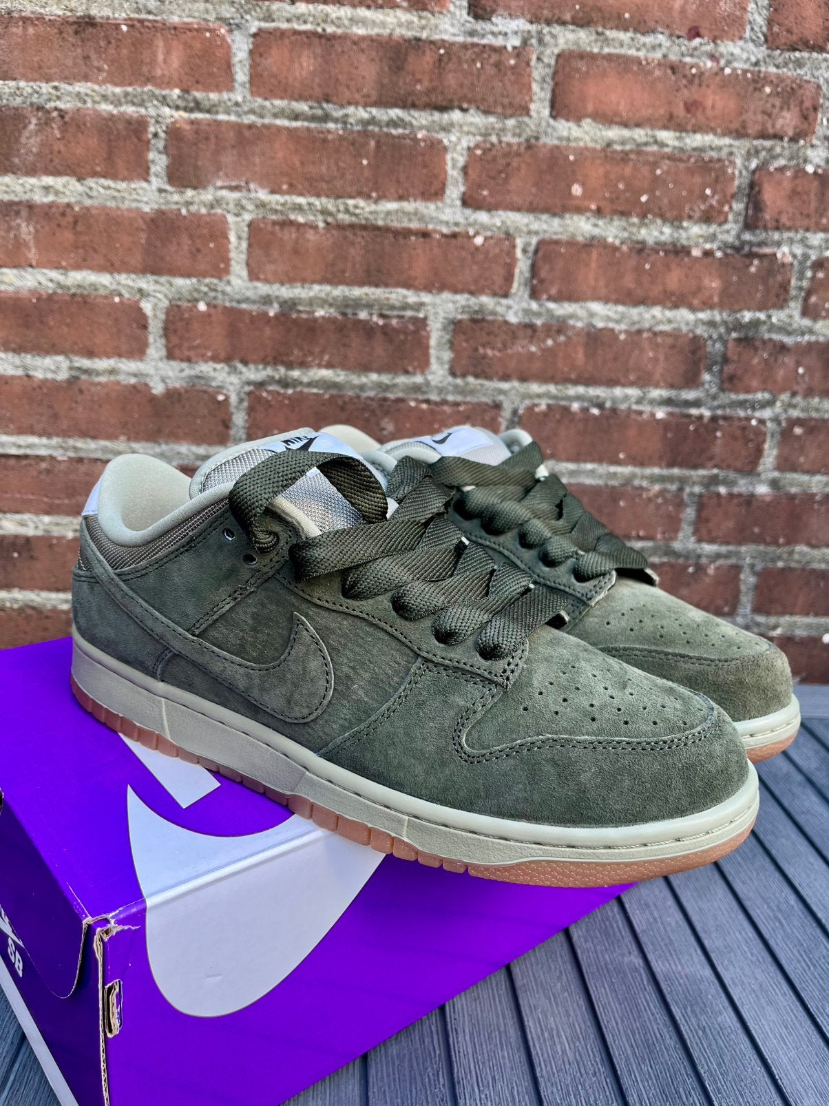 Nike sb dunk low pro b sequoia 42.5 skateboarding new ds, Overige kleuren, Verzenden, Nieuw, Sneakers of Gympen