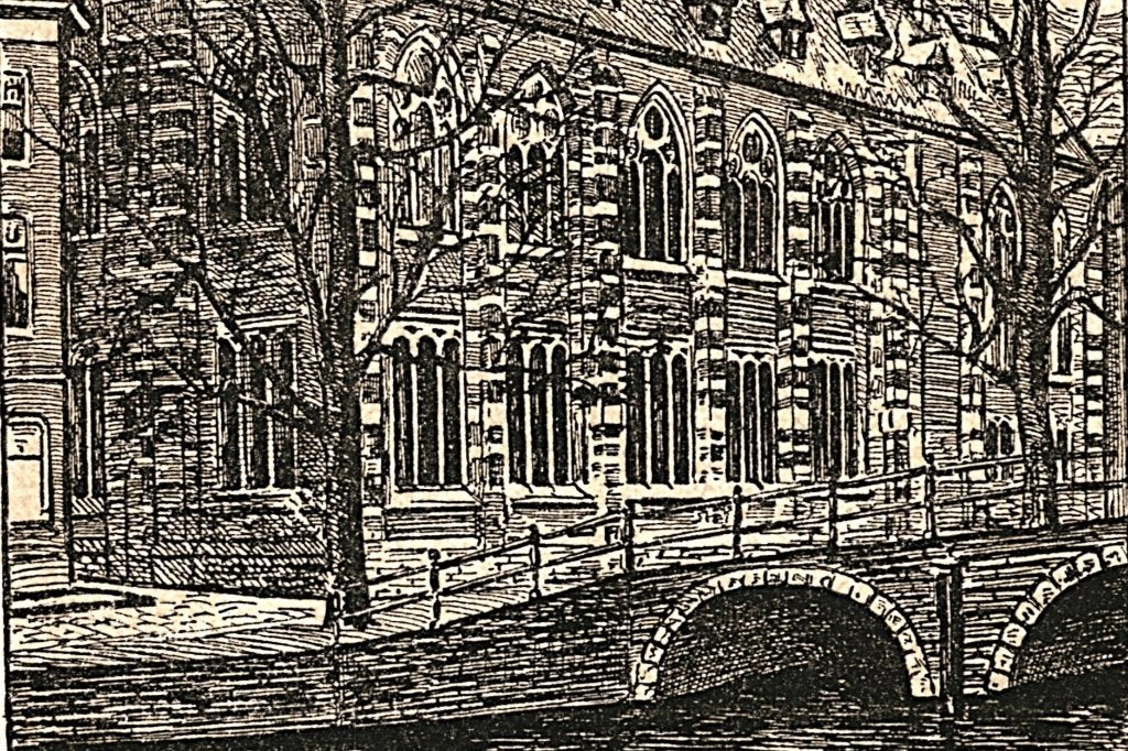936216 Leiden Academie gebouw J J Hens Onbeschreven, Ophalen of Verzenden, Voor 1920, Ongelopen, Zuid-Holland