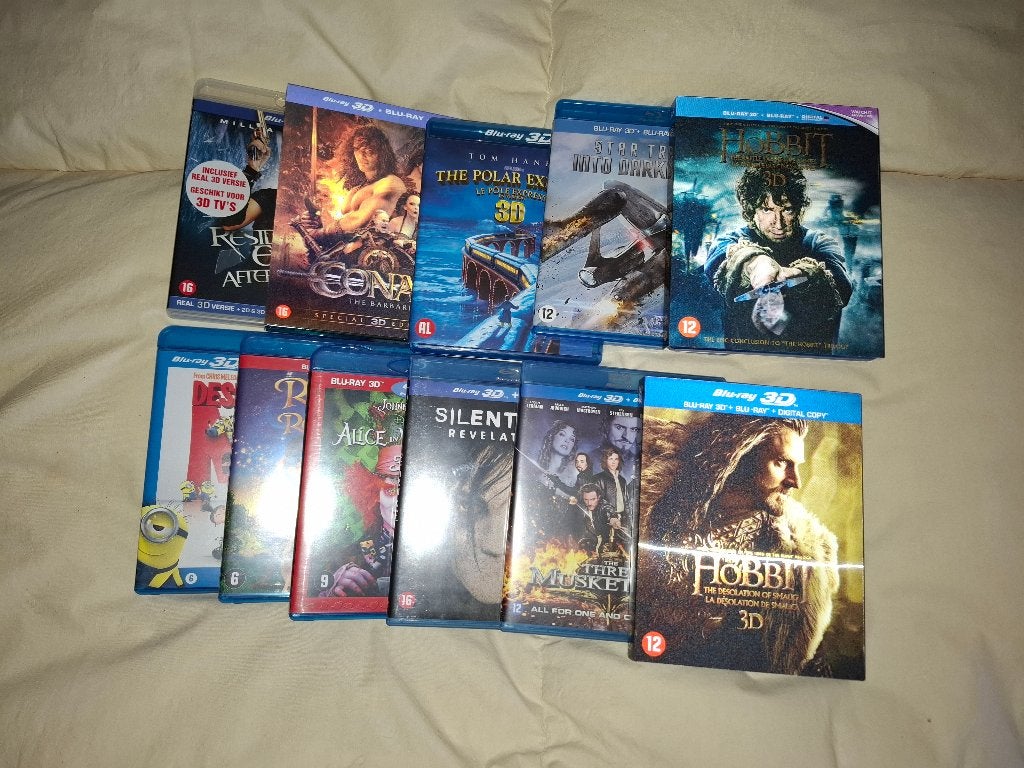 Blu-ray 3D DVD Collectie 11 stuks, Engels, Nederlands, Film, Inclusief digitale kopie