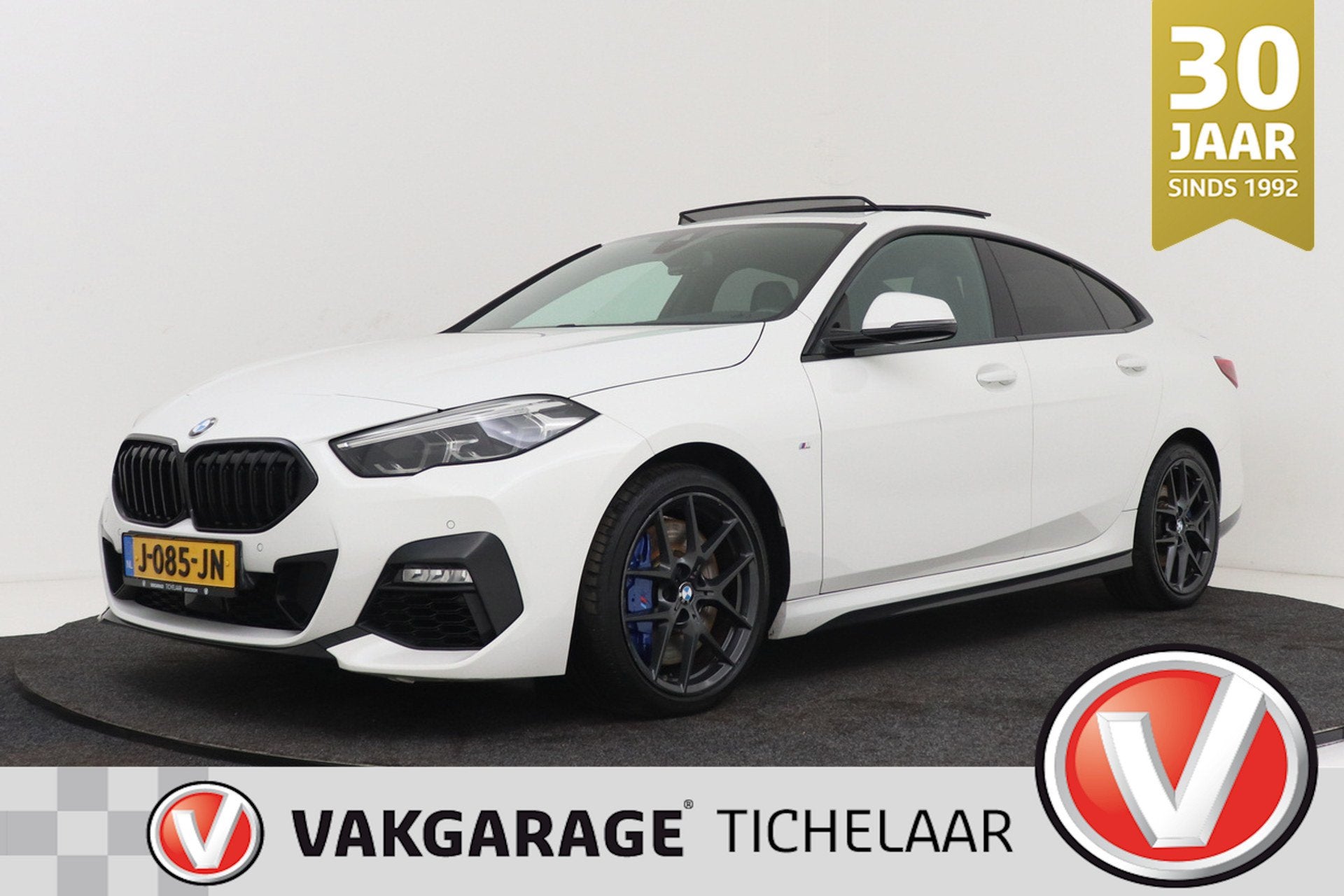 BMW 2-serie Gran Coupé 218i High Executive M-Sport | Panora, Auto's, BMW, Gebruikt, 1350 kg, Automatische klimaatregeling, Wit
