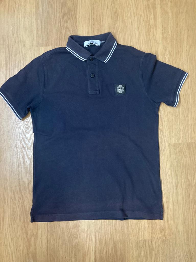 Stone Island Polo - S - Zwart - Authentiek - Logo op borst, Zwart, Ophalen of Verzenden, Maat 46 (S) of kleiner, Stone Island