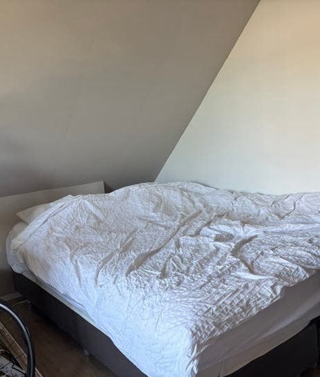2pers boxspring met matras en topper (200x160cm), Ophalen, Gebruikt, Tweepersoons, 200 cm