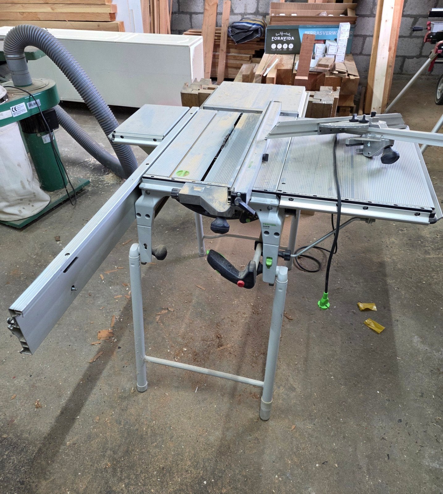 Festool CS 50 EBC Precisio Tafelcirkelzaag set, Ophalen, Gebruikt, Cirkelzaag, 70 mm of meer