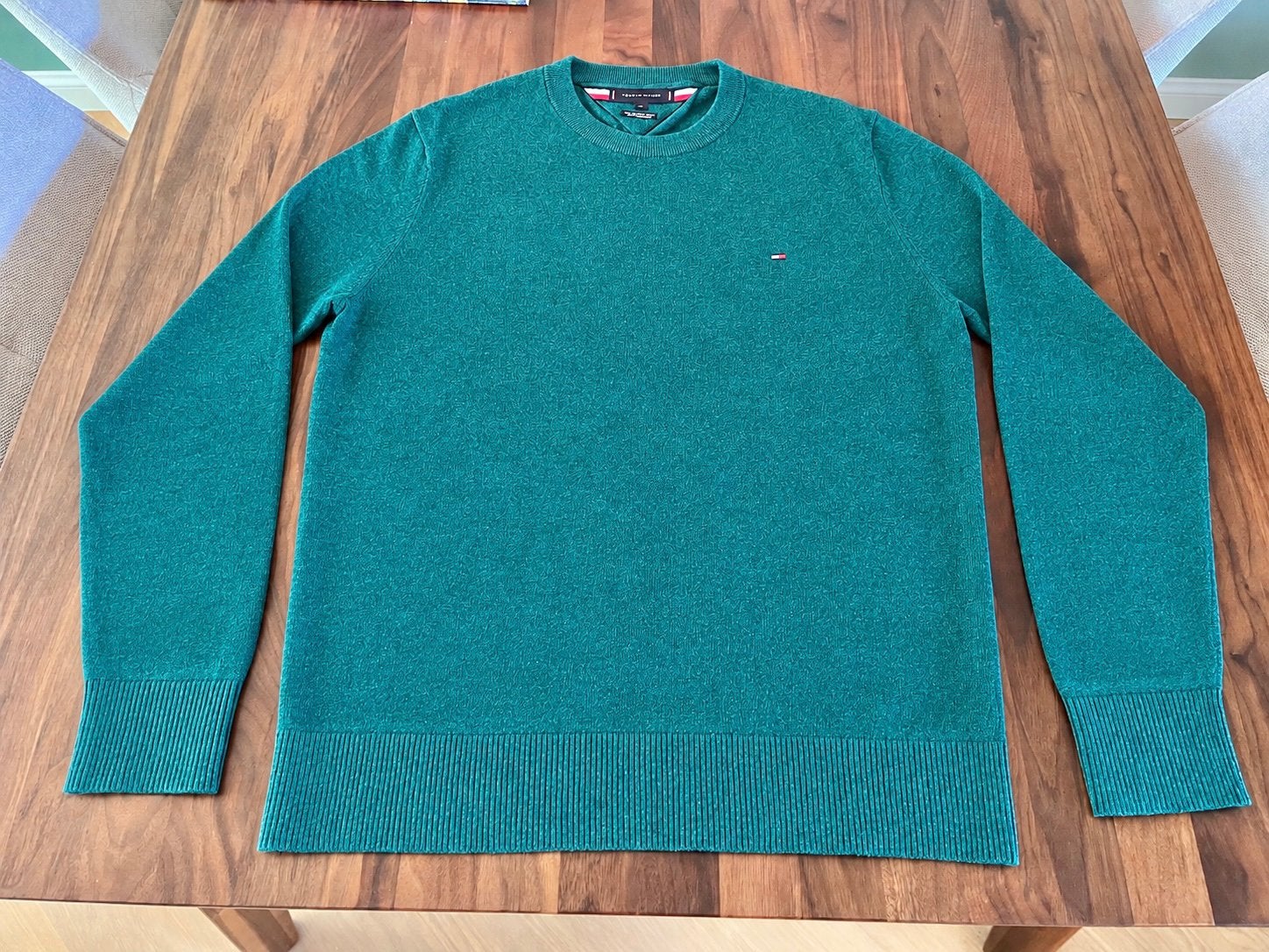 Tommy Hilfiger trui, heren, maat XL, donkergroen, Ophalen of Verzenden, Zo goed als nieuw, Maat 56/58 (XL), Groen